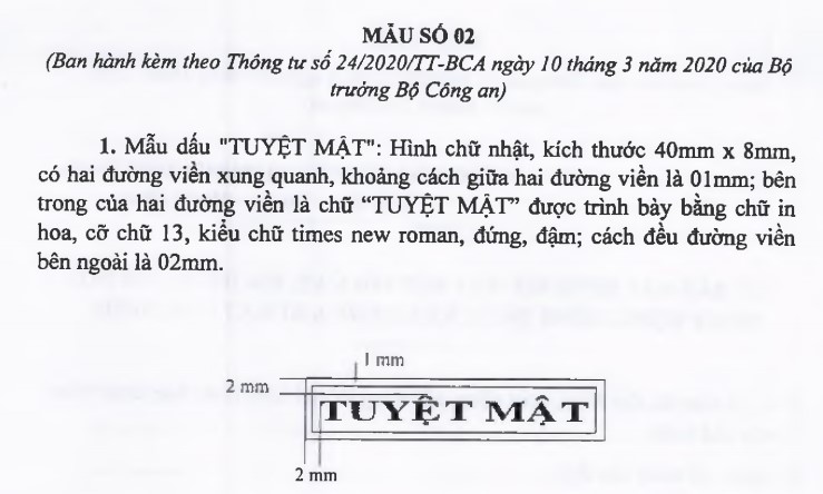 19 Biểu Mẫu Mới Trong Công Tác Bảo Vệ Bí Mật Nhà Nước